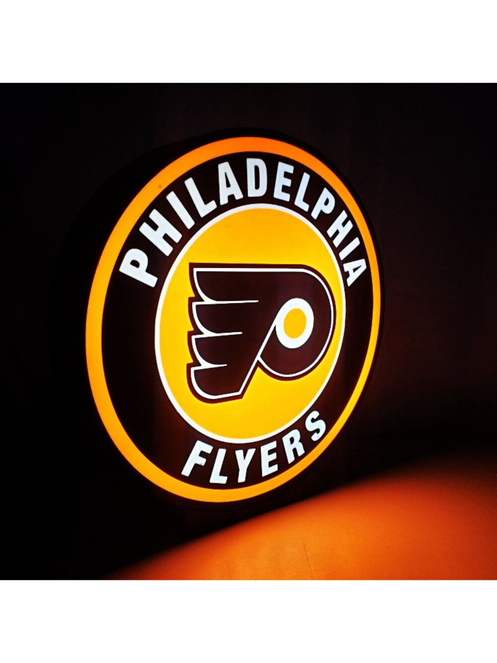 Philadelphia Flyers LED Light Box - 9" Dimmable USB Powered Hockey Sign - Made i